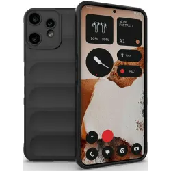 Phonesta GripShell Silikon Back Cover Hülle für Nothing CMF Phone 2 Pro - Schwarz