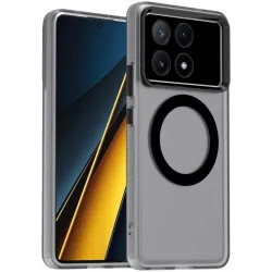 Phonesta HardFrost Back Cover Hülle mit MagSafe für Xiaomi Poco X6 Pro - Mattschwarz