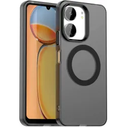 Phonesta HardFrost Back Cover Hülle mit MagSafe für Xiaomi Redmi 13C 4G/5G / Xiaomi Poco C65 - Mattschwarz