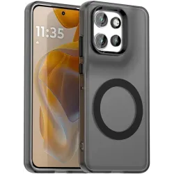 Phonesta HardFrost Back Cover Hülle mit MagSafe für Motorola Edge 60 Neo/Edge 50 Neo / ThinkPhone 25 - Mattschwarz