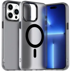 Phonesta HardFrost Back Cover Hülle mit MagSafe für Apple iPhone 14 Pro - Mattschwarz