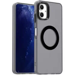 Phonesta HardFrost Back Cover Hülle mit MagSafe für Samsung Galaxy A06 - Mattschwarz