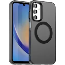 Phonesta HardFrost Back Cover Hülle mit MagSafe für Samsung Galaxy A35 - Mattschwarz