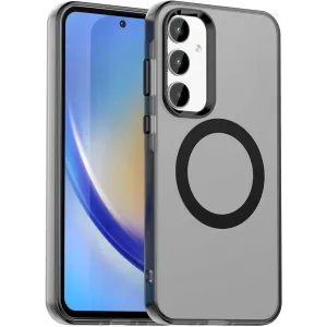 Phonesta HardFrost Back Cover Hülle mit MagSafe für Samsung Galaxy A55 - Mattschwarz