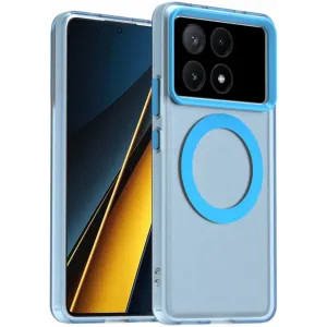 Phonesta HardFrost Back Cover Hülle mit MagSafe für Xiaomi Poco X6 Pro - Matt Blau