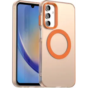 Phonesta HardFrost Back Cover Hülle mit MagSafe für Samsung Galaxy A35 - Matt Orange