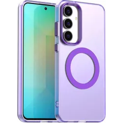 Phonesta HardFrost Back Cover Hülle mit MagSafe für Samsung Galaxy S25 FE - Matt Lila