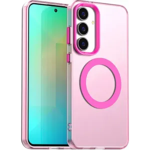 Phonesta HardFrost Back Cover Hülle mit MagSafe für Samsung Galaxy S25 FE - Mattrosa