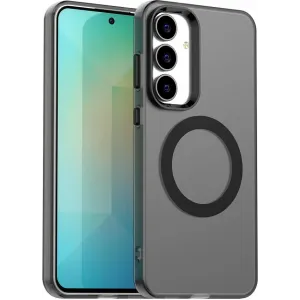 Phonesta HardFrost Back Cover Hülle mit MagSafe für Samsung Galaxy S25 FE - Mattschwarz