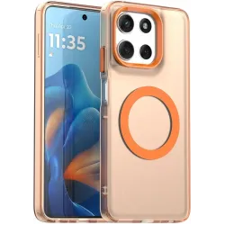 Phonesta HardFrost Back Cover Hülle mit MagSafe für Motorola Moto G56 - Matt Orange