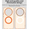 Phonesta HardFrost Back Cover Hülle mit MagSafe für HONOR Magic8 Lite - Matt Orange 2