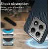 Phonesta IMD Carbon Fiber Back Cover Hülle für Xiaomi 14T - Dunkelblau 3