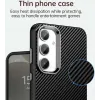 Phonesta IMD Carbon Fiber Back Cover Hülle für Samsung Galaxy S24 FE - Schwarz 5