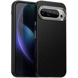 Phonesta IMD Carbon Fiber Back Cover Hülle für Google Pixel 9 Pro XL - Schwarz