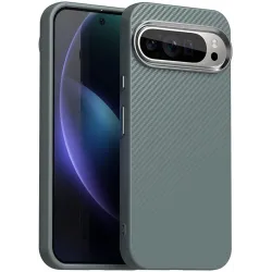 Phonesta IMD Carbon Fiber Back Cover Hülle für Google Pixel 9 / 9 Pro - Grau