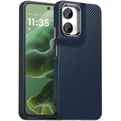 Phonesta IMD Carbon Fiber Back Cover Hülle für Motorola Moto G35 - Dunkelblau