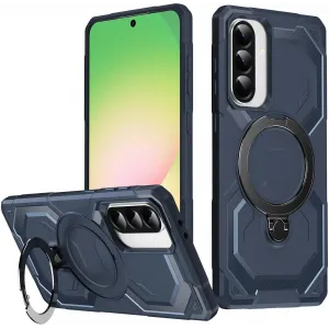 Phonesta IronLock Back Cover Hülle Ring und MagSafe für Samsung Galaxy A36/A56 - Blau