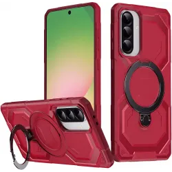 Phonesta IronLock Back Cover Hülle Ring und MagSafe für Samsung Galaxy A36/A56 - Rot
