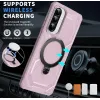 Phonesta IronLock Back Cover Hülle Ring und MagSafe für Samsung Galaxy A36/A56 - Rosa 2