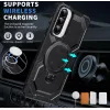 Phonesta IronLock Back Cover Hülle Ring und MagSafe für Samsung Galaxy A36/A56 - Schwarz 2
