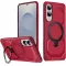 Phonesta IronLock Back Cover Hülle Ring und MagSafe für Samsung Galaxy S25 Edge - Rot