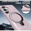 Phonesta IronLock Back Cover Hülle Ring und MagSafe für Samsung Galaxy S25 Plus/S24 Plus - Rosa 5