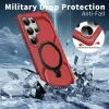 Phonesta IronLock Back Cover Hülle Ring und MagSafe für Samsung Galaxy S25 Ultra - Rot 3