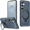 Phonesta IronLock Back Cover Hülle Ring und MagSafe für Samsung Galaxy S25/S24 - Blau
