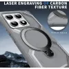 Phonesta IronLock Back Cover Hülle Ring und MagSafe für Xiaomi 14T - Grau 5