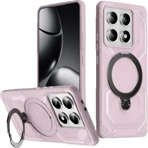 Phonesta IronLock Back Cover Hülle Ring und MagSafe für Xiaomi 14T Pro - Rosa