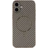 Phonesta Luxury Carbon Fiber Back Cover Hülle mit MagSafe für Apple iPhone 17 - Braun 2