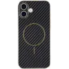 Phonesta Luxury Carbon Fiber Back Cover Hülle mit MagSafe für Apple iPhone 17 - Schwarz 2