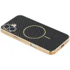 Phonesta Luxury Carbon Fiber Back Cover Hülle mit MagSafe für Apple iPhone 17 - Schwarz 3