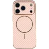 Phonesta Luxury Carbon Fiber Back Cover Hülle mit MagSafe für Apple iPhone 17 Pro Max - Rosa 2