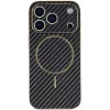 Phonesta Luxury Carbon Fiber Back Cover Hülle mit MagSafe für Apple iPhone 17 Pro Max - Schwarz 2