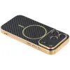 Phonesta Luxury Carbon Fiber Back Cover Hülle mit MagSafe für Apple iPhone 17 Pro Max - Schwarz 4