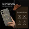Phonesta Luxury Carbon Fiber Back Cover Hülle mit MagSafe für Samsung Galaxy S25 Edge - Braun 2