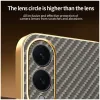 Phonesta Luxury Carbon Fiber Back Cover Hülle mit MagSafe für Samsung Galaxy S25 Edge - Braun 7