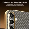 Phonesta Luxury Carbon Fiber Back Cover Hülle mit MagSafe für Samsung Galaxy S25 FE - Braun 7