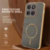 Phonesta Luxury Carbon Fiber Back Cover Hülle mit MagSafe für Motorola Edge 60 Pro - Braun 2