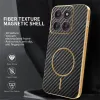 Phonesta Luxury Carbon Fiber Back Cover Hülle mit MagSafe für Motorola Edge 60 Pro - Schwarz 2