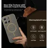 Phonesta Luxury Carbon Fiber Back Cover Hülle mit MagSafe für Motorola Moto G86 - Braun 2