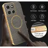 Phonesta Luxury Carbon Fiber Back Cover Hülle mit MagSafe für Motorola Moto G86 - Braun 6