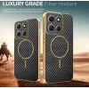 Phonesta Luxury Carbon Fiber Back Cover Hülle mit MagSafe für Motorola Moto G86 - Schwarz 3