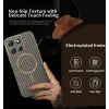 Phonesta Luxury Carbon Fiber Back Cover Hülle mit MagSafe für Motorola Moto G86 Power - Braun 2