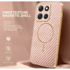 Phonesta Luxury Carbon Fiber Back Cover Hülle mit MagSafe für Motorola Moto G86 Power - Rosa 1