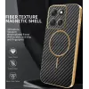 Phonesta Luxury Carbon Fiber Back Cover Hülle mit MagSafe für Motorola Moto G86 Power - Schwarz 1