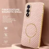 Phonesta Luxury Carbon Fiber Back Cover Hülle mit MagSafe für OnePlus Nord 5 - Rosa 3