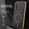 Phonesta Luxury Carbon Fiber Back Cover Hülle mit MagSafe für OnePlus Nord 5 - Schwarz 3