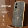 Phonesta Luxury Carbon Fiber Back Cover Hülle mit MagSafe für OnePlus Nord CE5 - Braun 3